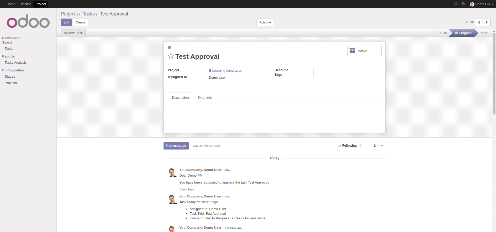 Form View Approve