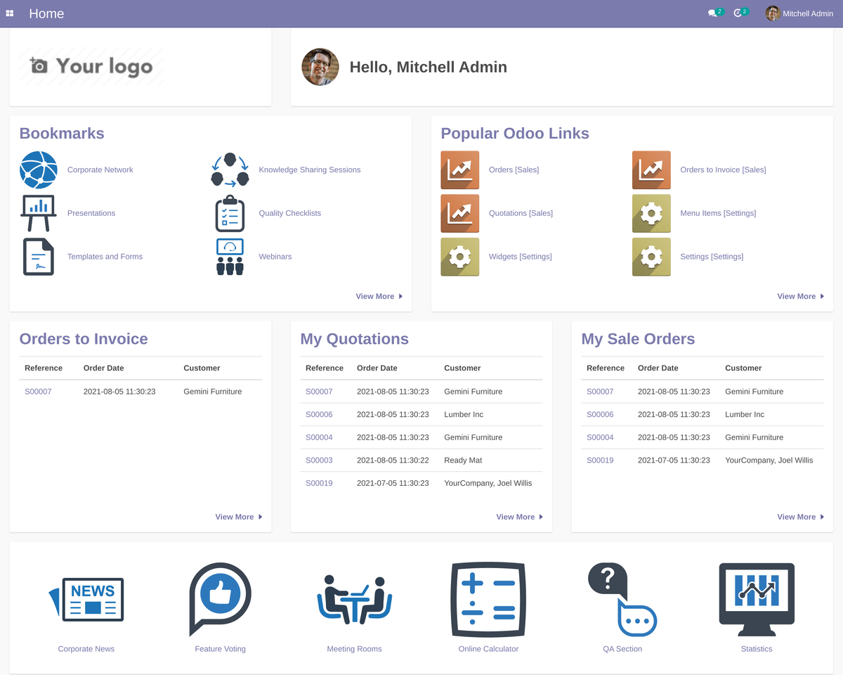 Dashboard Layout Example 1