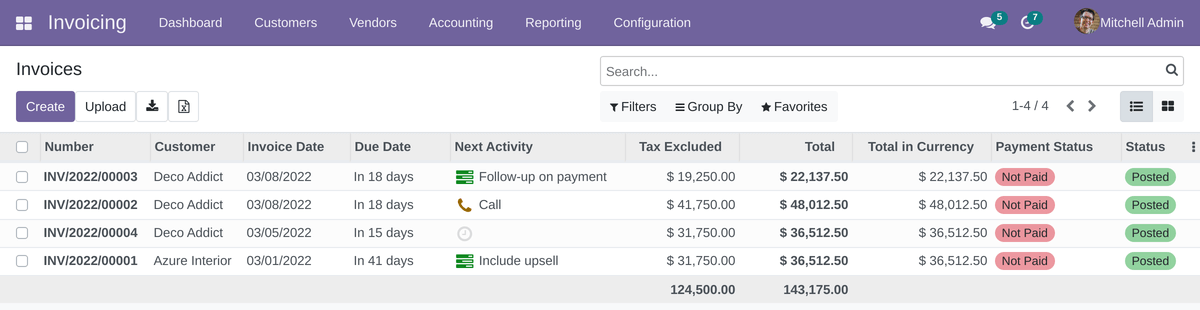 Invoices to Excel