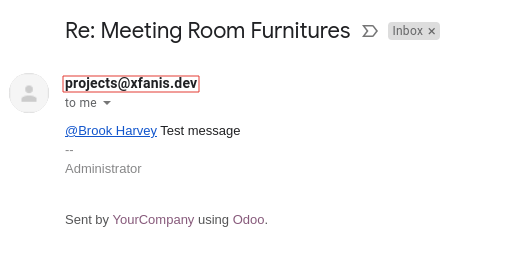 Project Task Email