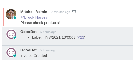 Invoice Message