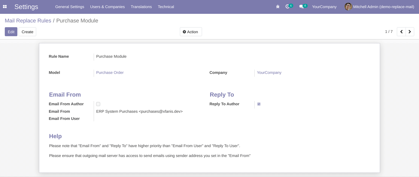 Overwrite email_from