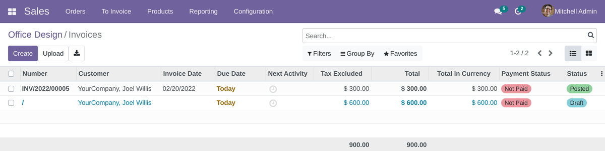 Project Invoices