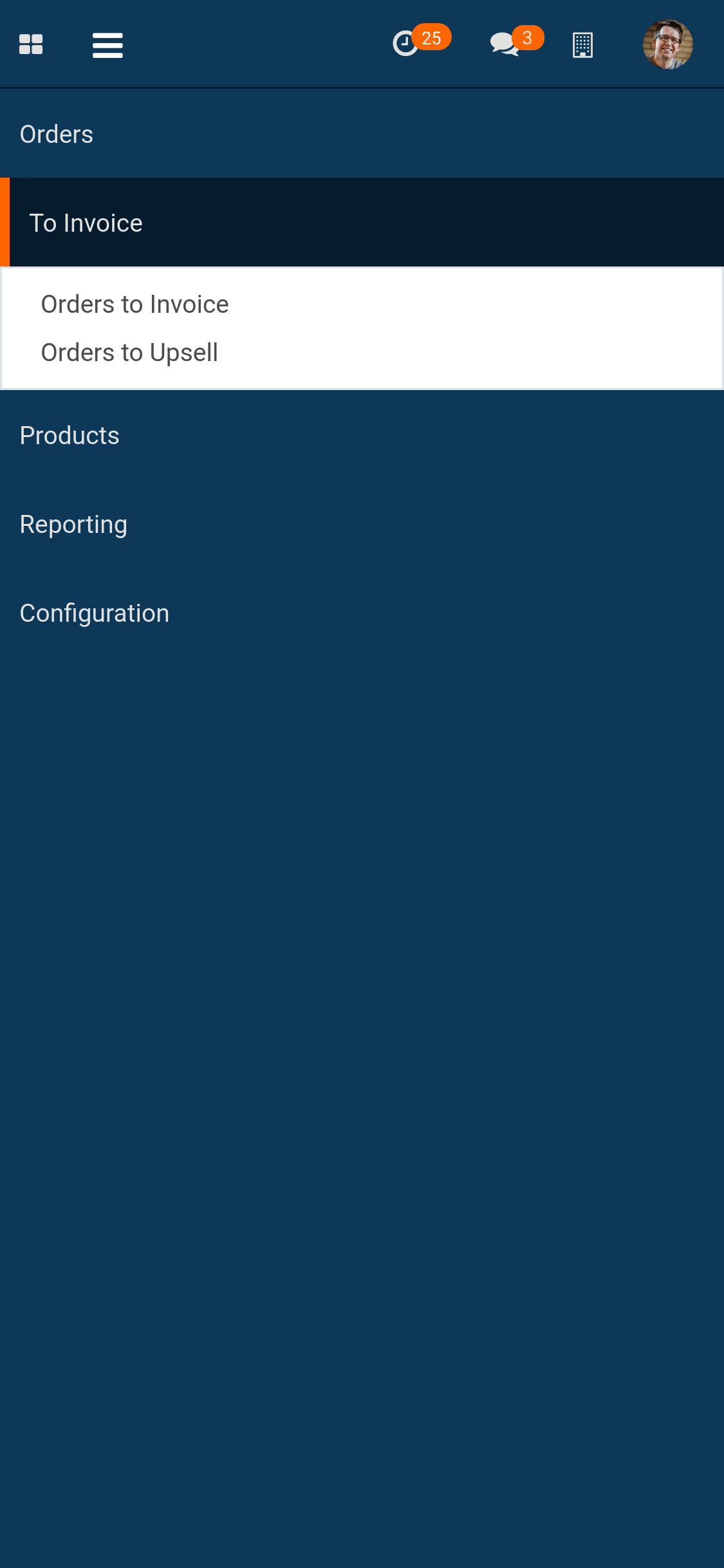 Secondary Menu