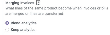 Merging Invoices setting